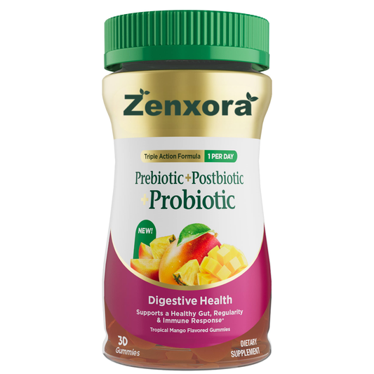 Zenxora Prebiotic+Postbiotic+Probiotic Gummies