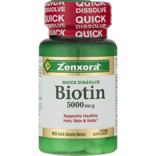 Zenxora Biotin 5000Mcg 60 Quick Dissolve