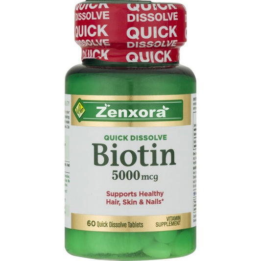 Zenxora Biotin 5000Mcg 60 Quick Dissolve